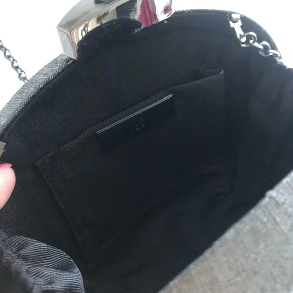 Small slate gray evening purse - Picture 2 of 3